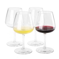 Custom Good Quality Plastic Unbreakable Drinking Clear Red Wine Glass Use 100% Tritan Material